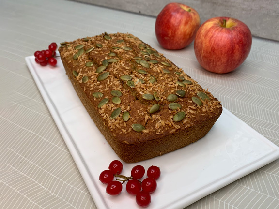 тыквенный пирог, яблоки, калина