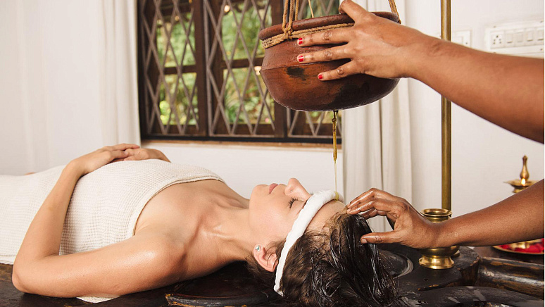 аюрведическая процедура, уход за волосами