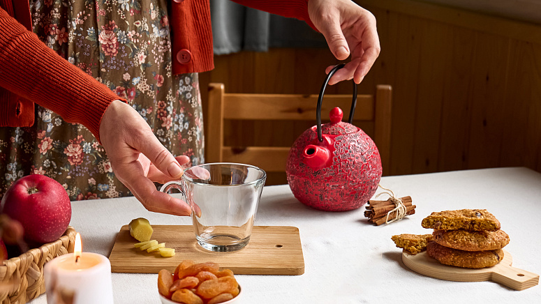 чай с печеньями фото