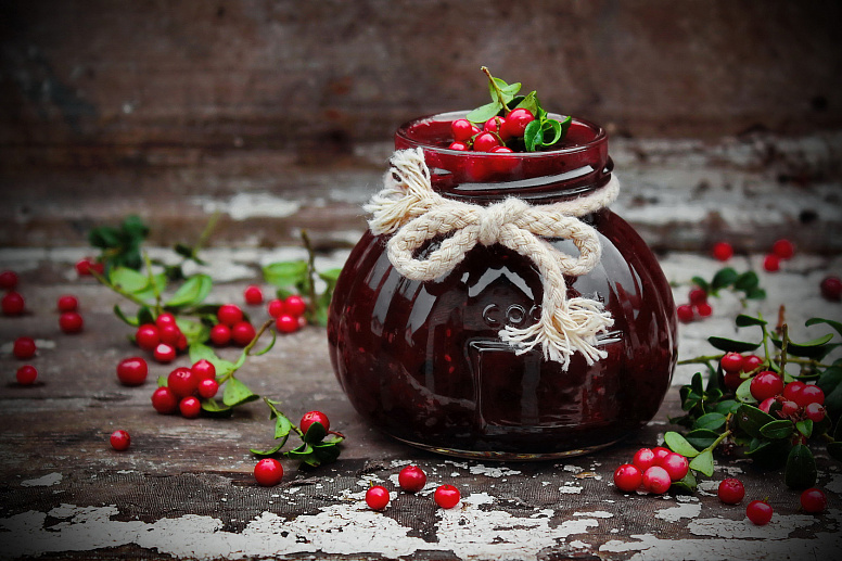 брусничное варенье фото