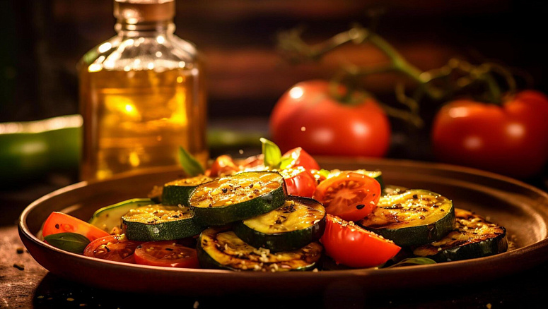 кабачки на гриле фото