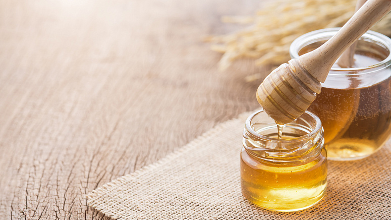 мед в баночке фото