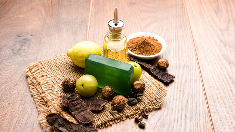 лимон, амла, мыло, масло