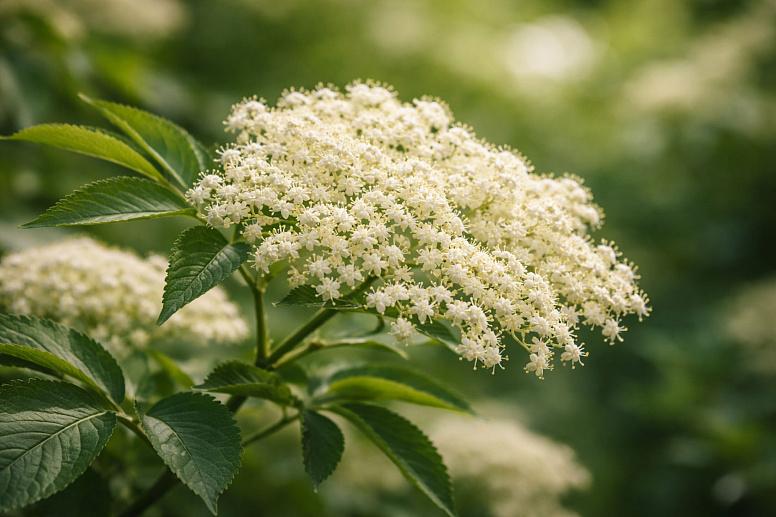 цветы бузины