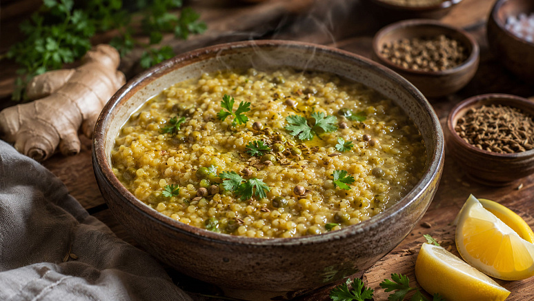 пшённый кичари с машем