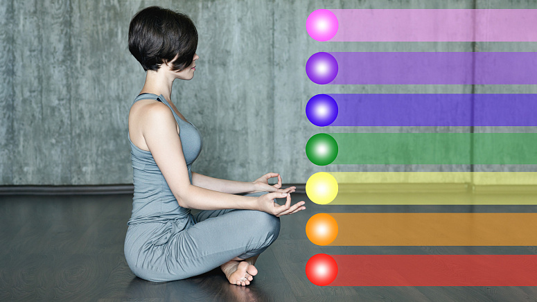 девушка, чакры человека