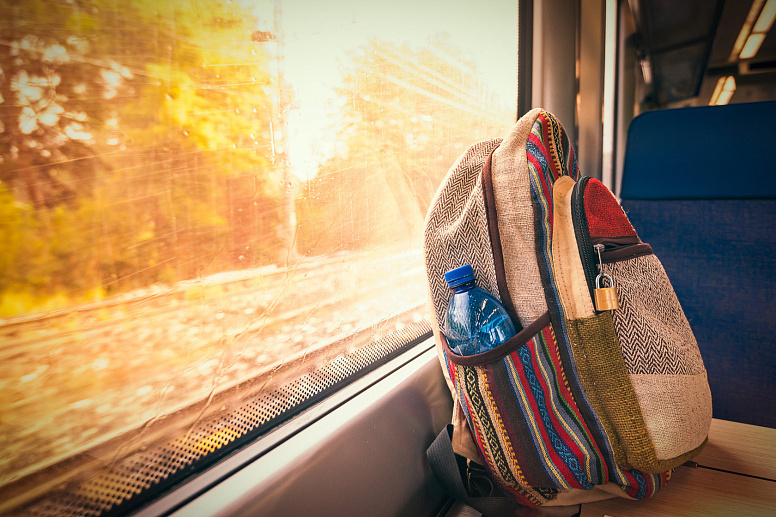 рюкзак в путешествии фото