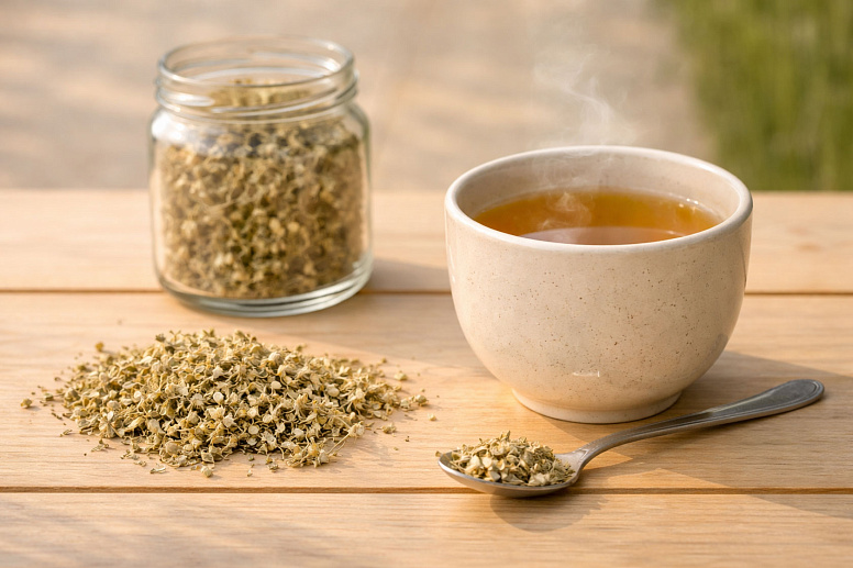 настой цветков тысячелистника