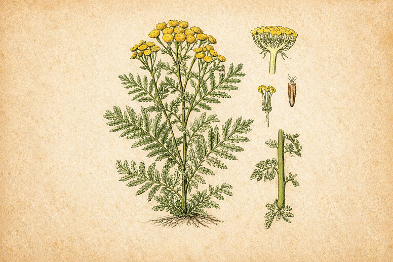 рисунок пижмы